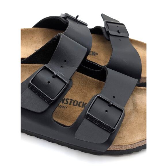 Birkenstock Arizona Birko-Flor Slide Sandals Unisex Black Size USW8/M6 EU39 - Picture 9 of 11